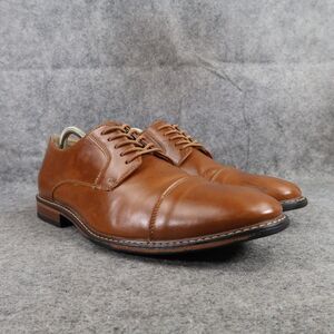 Dexter Shoes Mens 10 Oxford Derby Classic Cap Toe Formal Dress Brown Memory Foam